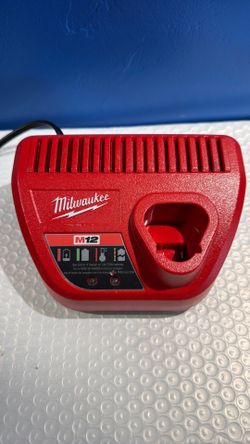 Lot of (2) Genuine Milwaukee M12 12V Battery Chargers (48-59-2401)