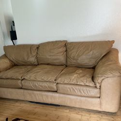 Leather Couch And Love Seat