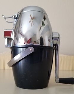 Vtg Mid Century Rival Ice-O-Mat Bucketeer Ice Crusher