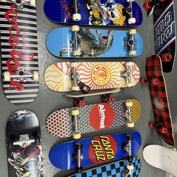 Skateboard decks and accessories