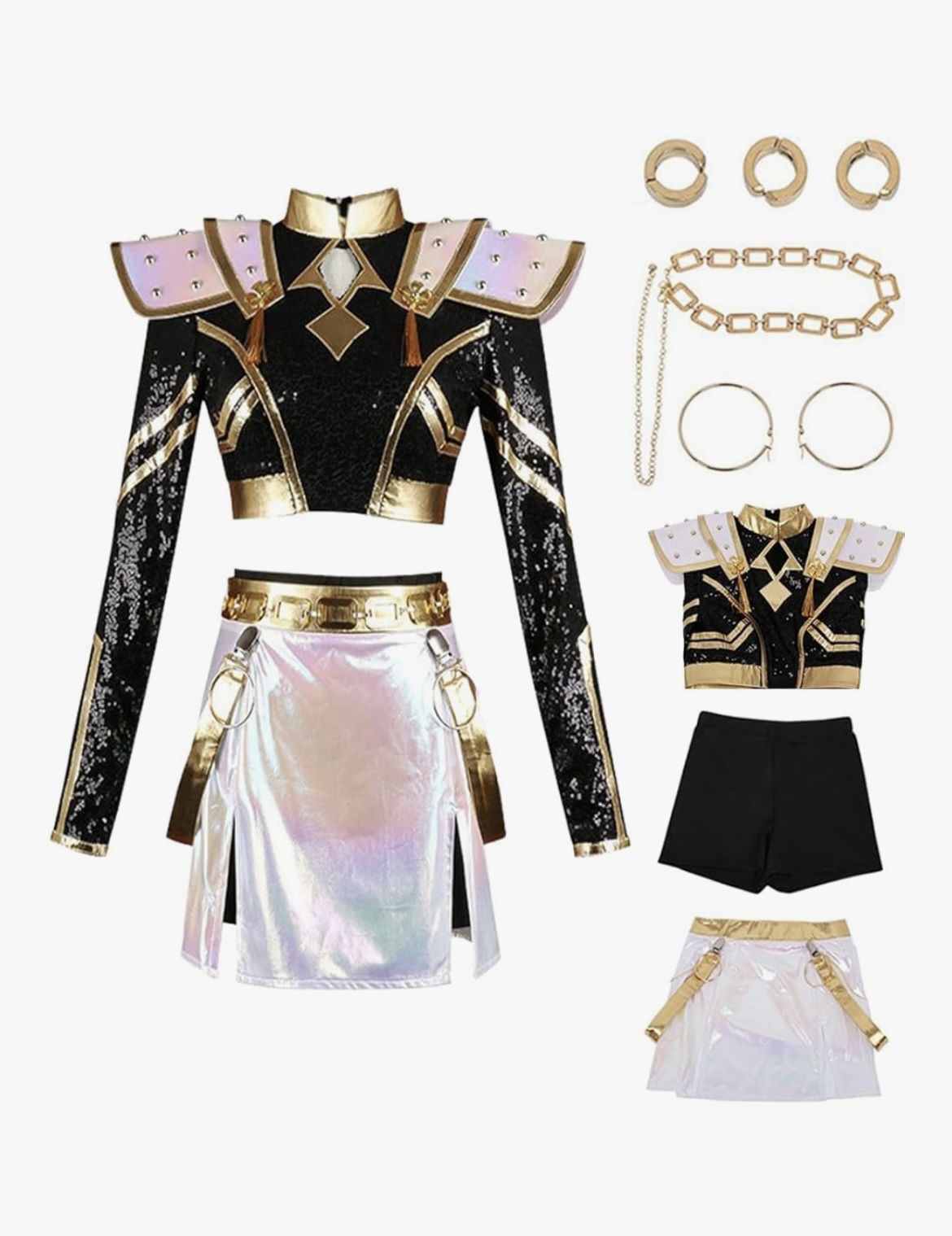 Zoey Golden K- Pop demon hunter Adult Costume 