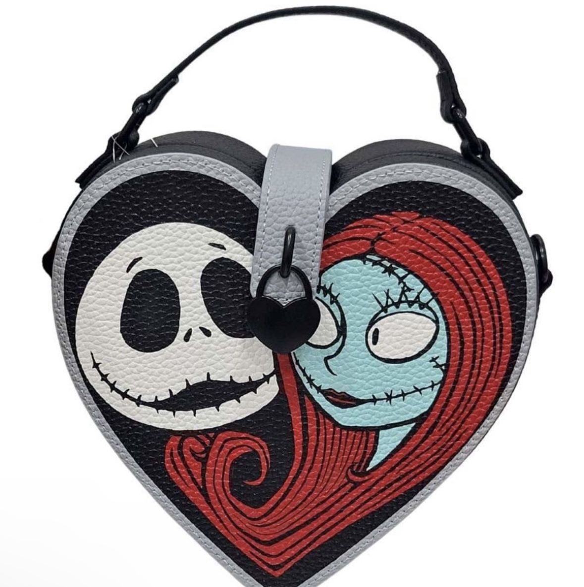 Disney Nightmare Before Christmas Jack And Sally Forever Heart Crossbody Bag