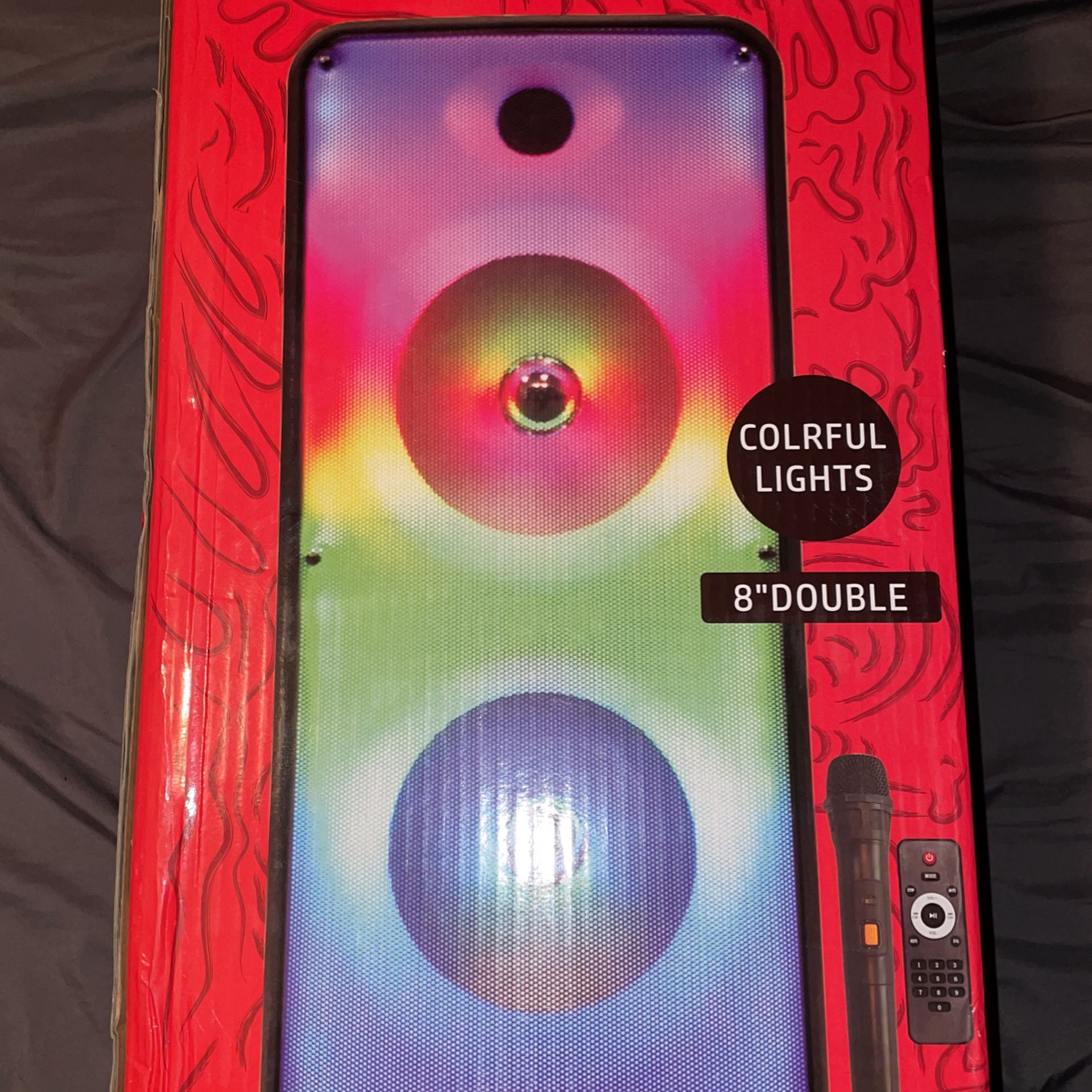 Large Portable Bluetooth Speaker With Mic And Control 