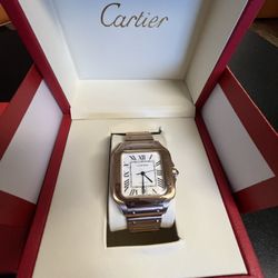 Rose Gold Cartier Santos