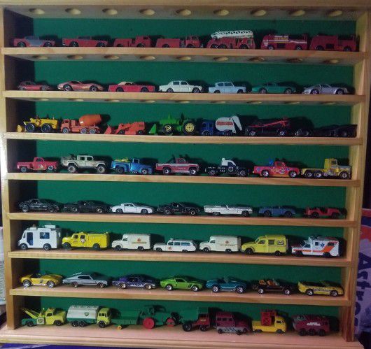 Vintage Matchbox Collection / Display Case Included