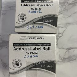 NEW in box dymo & seiko address label rolls bundle (2 boxes) 