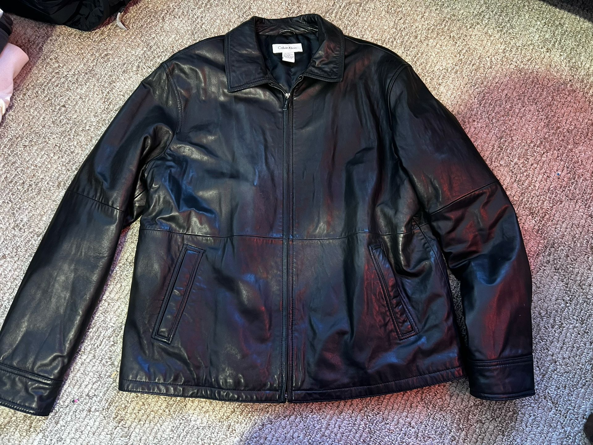 Calvin Klein XL Leather Jacket