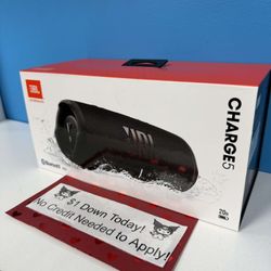 JBL Charge 5 Bluetooth Speaker New - Payments Available - Pay $5 Down To take It home 