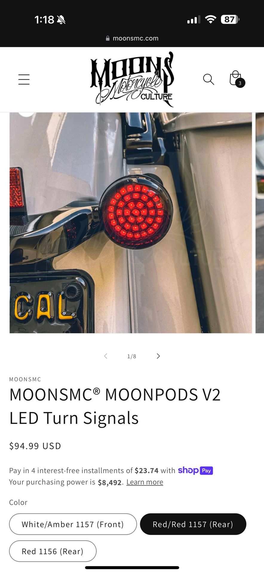 Moons MC, MOONPODS V2 LED TURN SIGNALS
