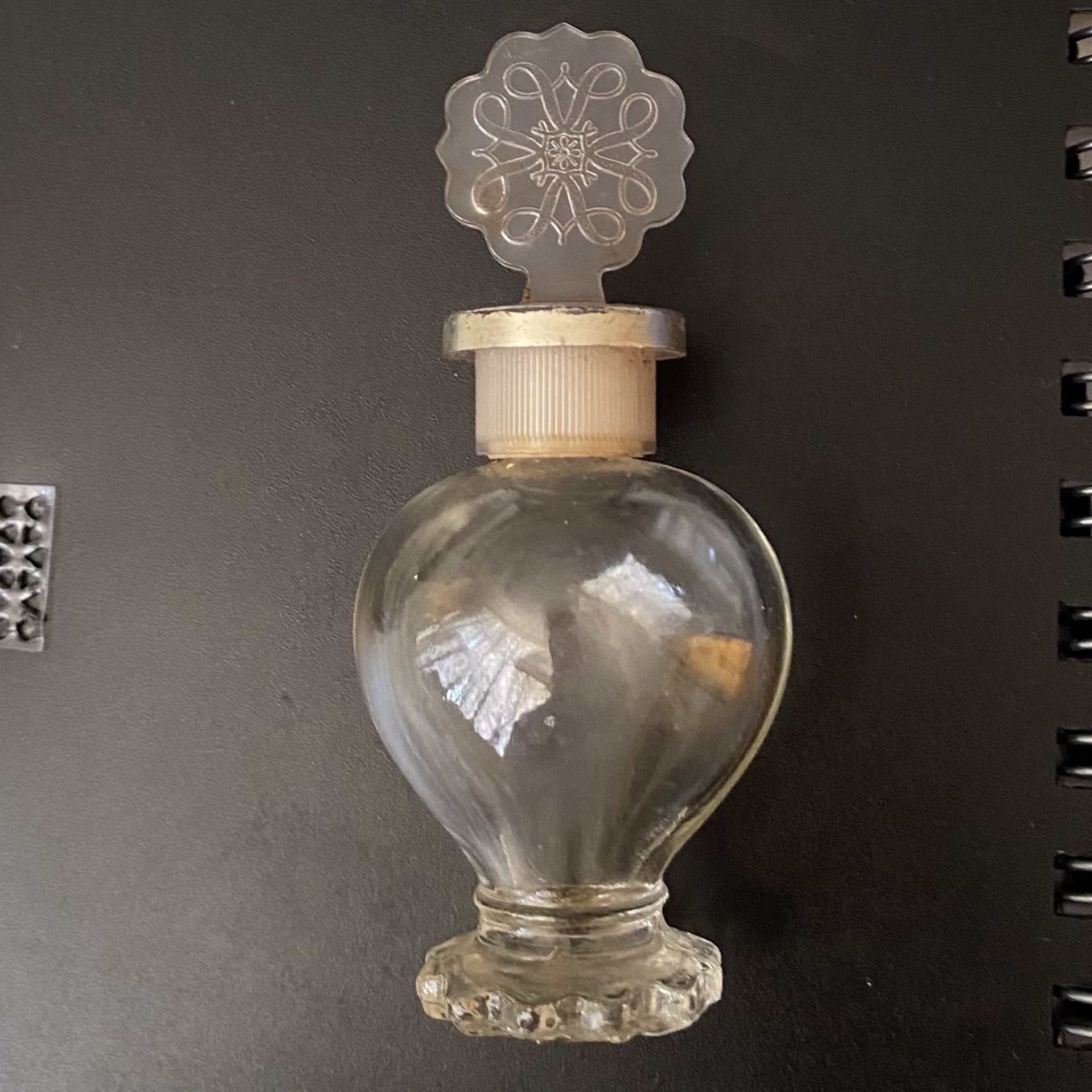 Vintage 1960’s Avon Perfume Bottle Snowflake Top