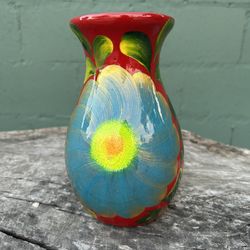 Hand Painted Mexican Vase