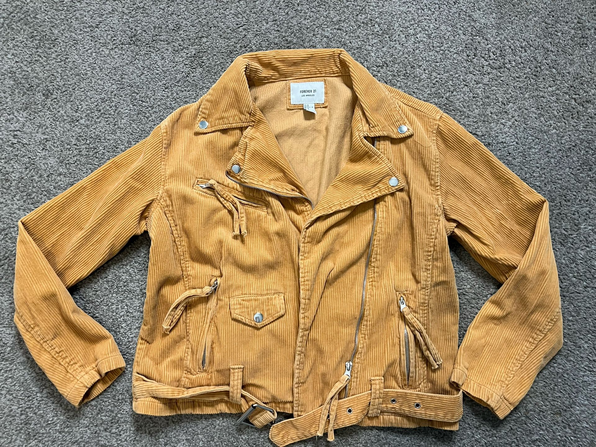 Forever 21 Jacket Mustard Size Medium 