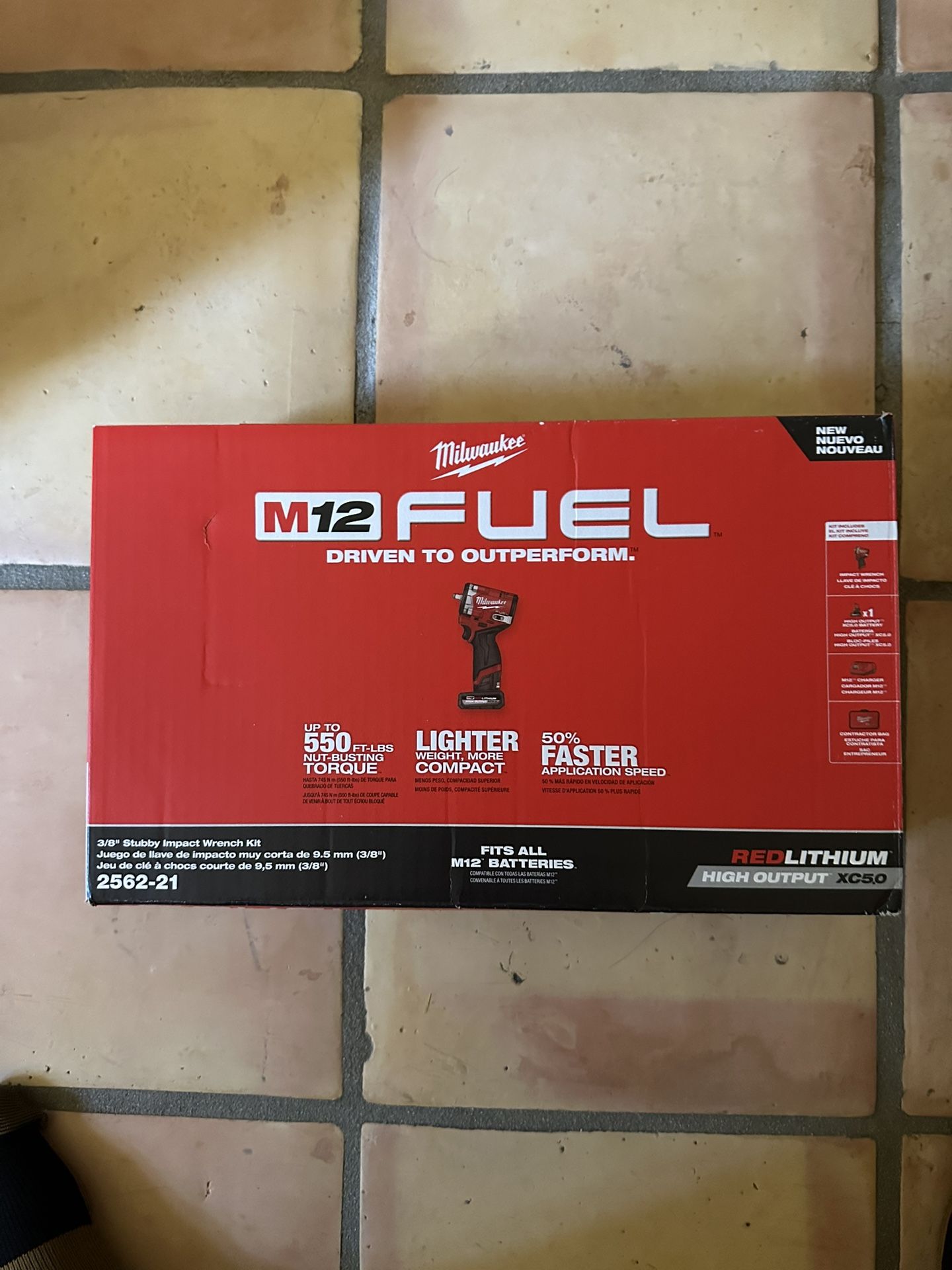 MILWAUKEE  M12 FUEL 12V Li-Ion Brushless Cordless Stubby 3/8 in