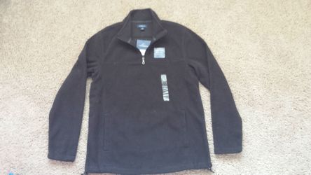 Croft & Barrow men's fleece hoodie, black- size S , Brand New