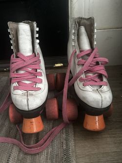 Roller skates white and pink