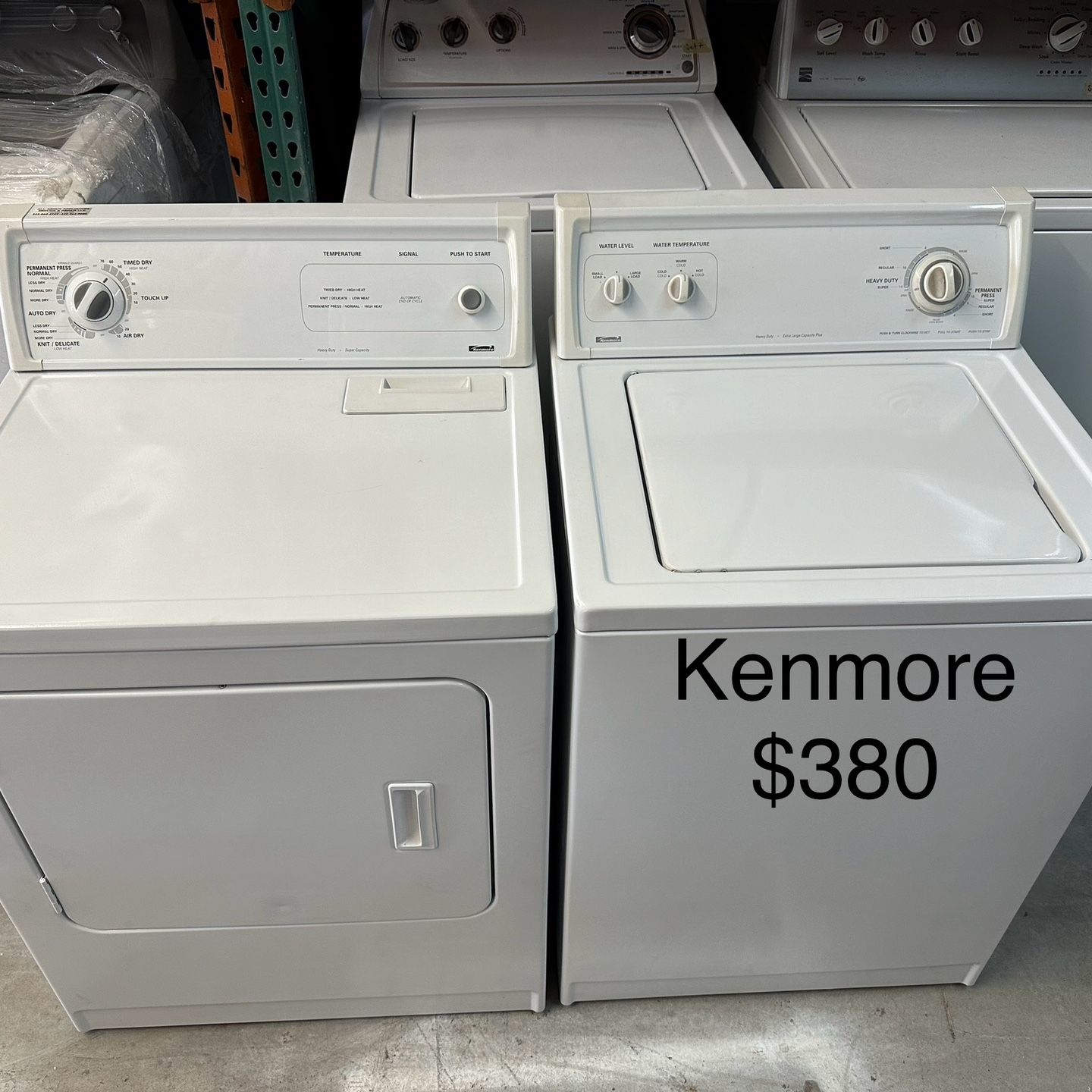 Kenmore Washer Dryer 