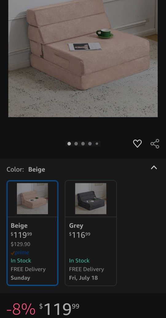 Folding Sofa Bed (NOT FREE TAKING OFFERS)