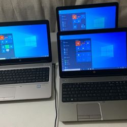 HP ProBook Laptops (i5/8GB/256GB) - Win 10 Pro 
