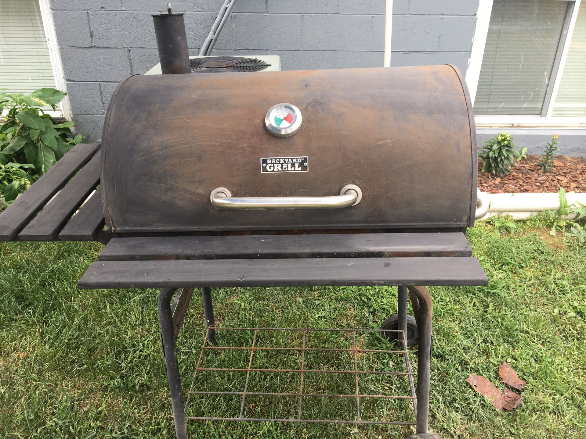 Backyard grill charcoal/smoker grill