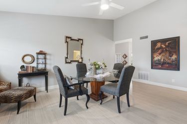 Glass Top Dining Table with 8 Chairs
