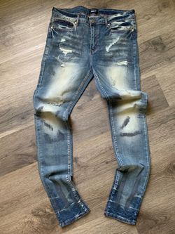 Nova Men Distressed Slim Fit Jeans