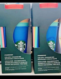 STARBUCKS Color Changing Cold Cups