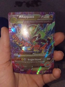 M Rayquaza EX Full Art Holo Pokémon Card