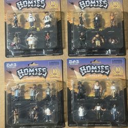 Homies Series 13 full set of 4 cards, 24 figures