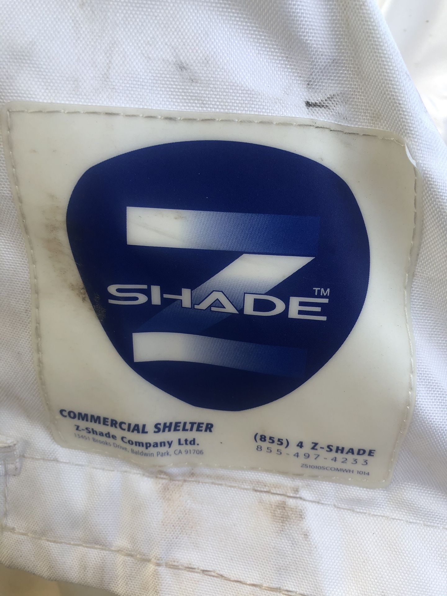 (3)Z-Shade 10' x 10' Peak Straight Leg Portable Instant Shade Outdoor Canopy, White