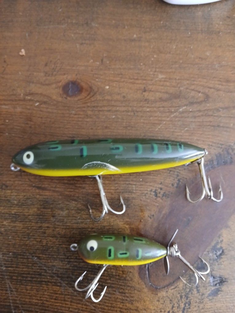 Vintage 2 Piece Lot Of Heddon Lures Spook And Torpedo Read Description