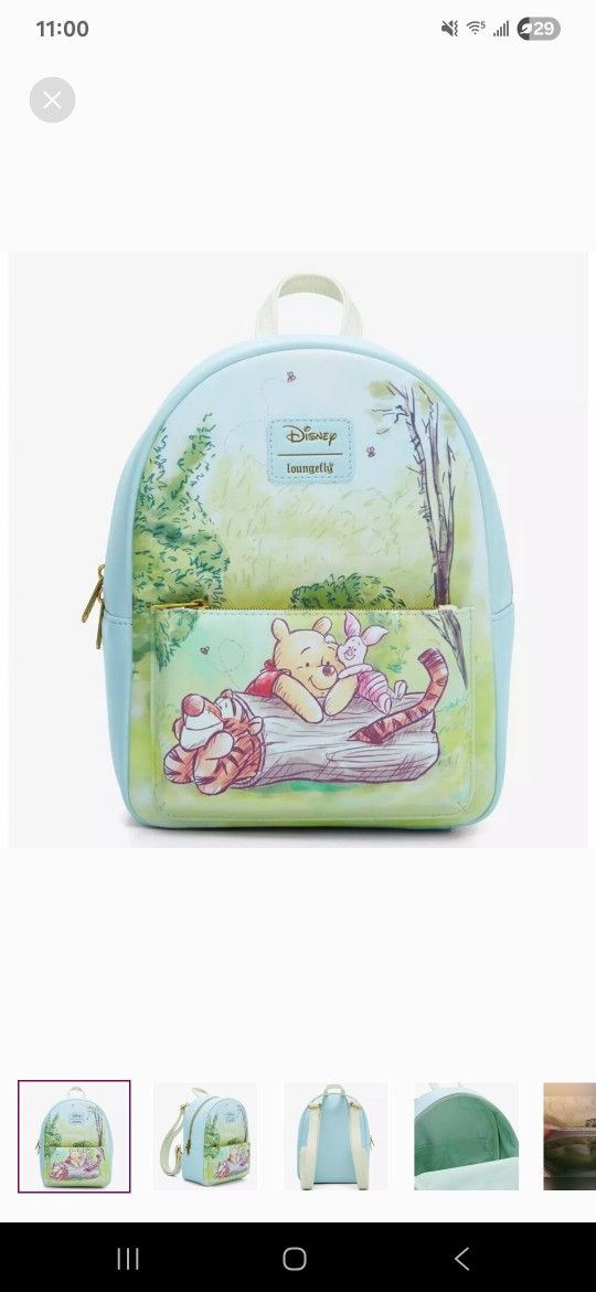 New/w Tags Loungefly Winnie The Poo  Backpack