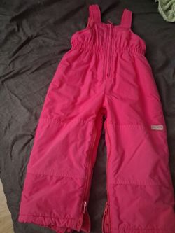 Pink snow bib toddler size 3T