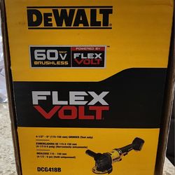 FLEXVOLT 60V MAX Cordless Brushless 4.5 in. to 6 in. Small Angle Grinder with Kickback Brake (Tool Only) $200