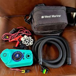 West Marine Electric Inflatable Pump with Accessories