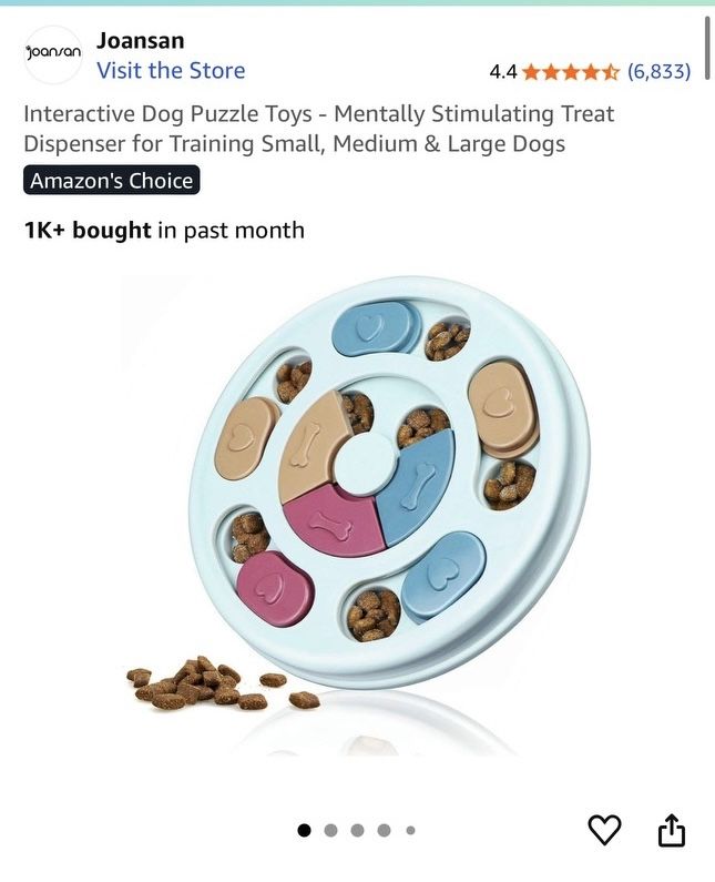 Pet Puzzle Eating Toy - Interactive
