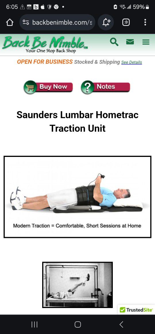 Saunders Back Traction Device