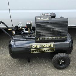 Craftsman Professional 25 gallon Twin Cylinder Air Compressor Pick up in Burien Yes Available 
