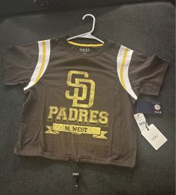 San Diego Padres Crop T-Shirt by WEAR by Erin Andrews