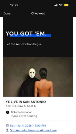 Kanye West ticket