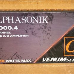 Alphasonik Venum Series Power Amplifier 2000 Watts 4 Channel Amp V1000.4 🚨 Payment Options Available 🚨 No Credit Needed 🚨 