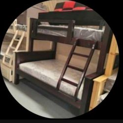 Bunk Beds Twin Full Pinewood Colors *****Literas Madera 100%****
