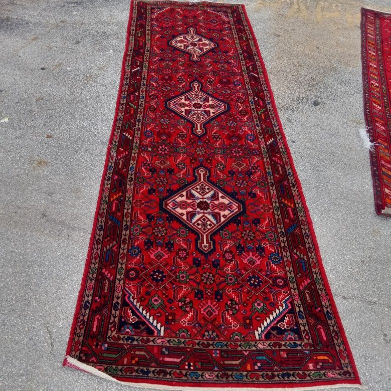 Antique Persian Handwoven Runner 