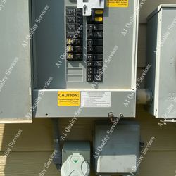 Breaker panels,Generator inlet plugs , fans, lights