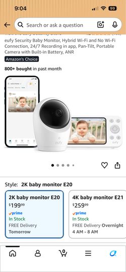 Eufy Baby Monitor (New)