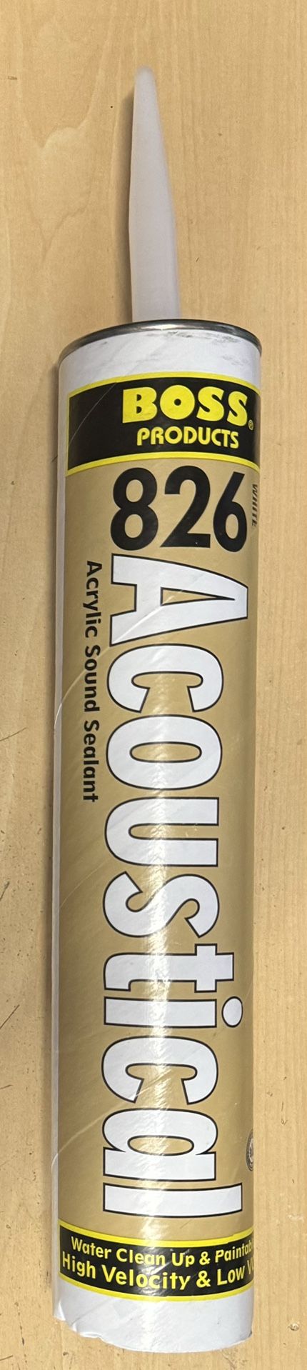 BOSS 826 Acoustical Sound Sealant - 29 oz Tube White