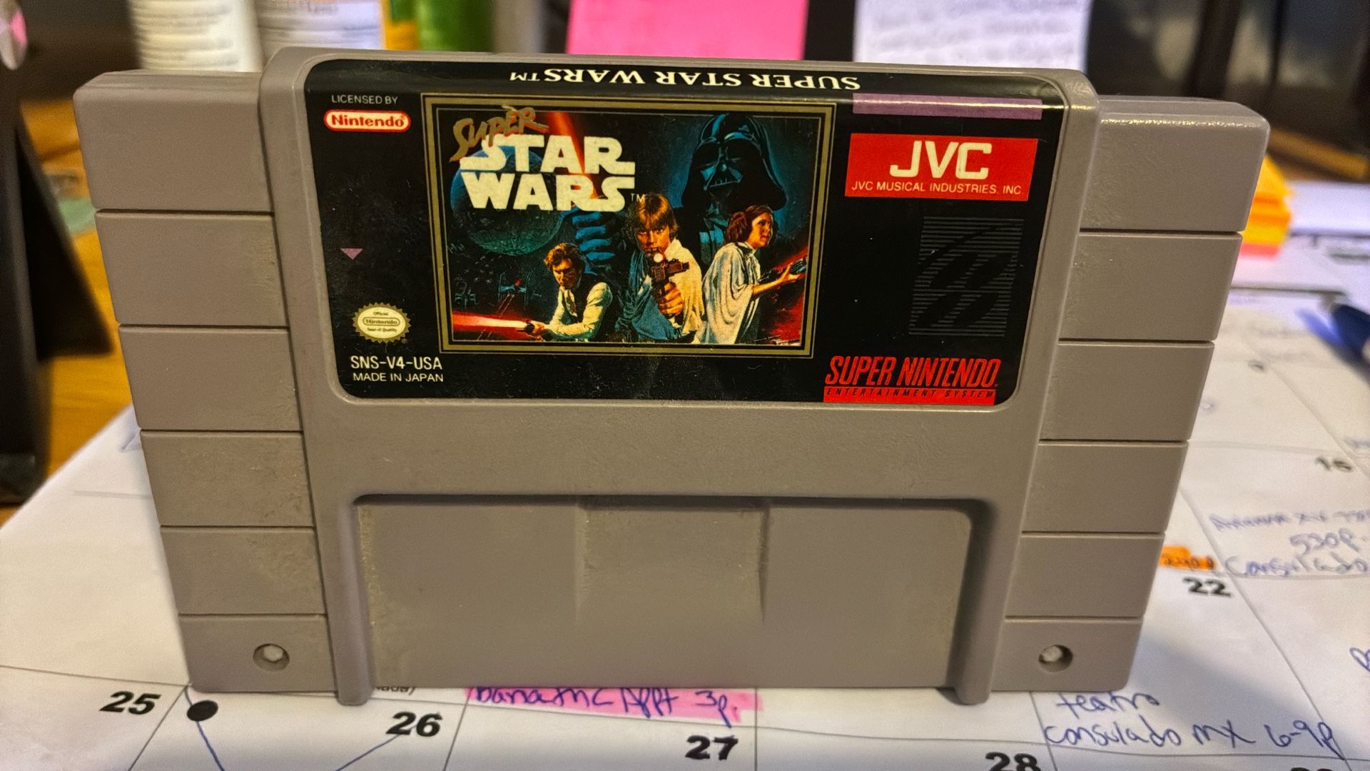 Super Nintendo Game Cartridge 