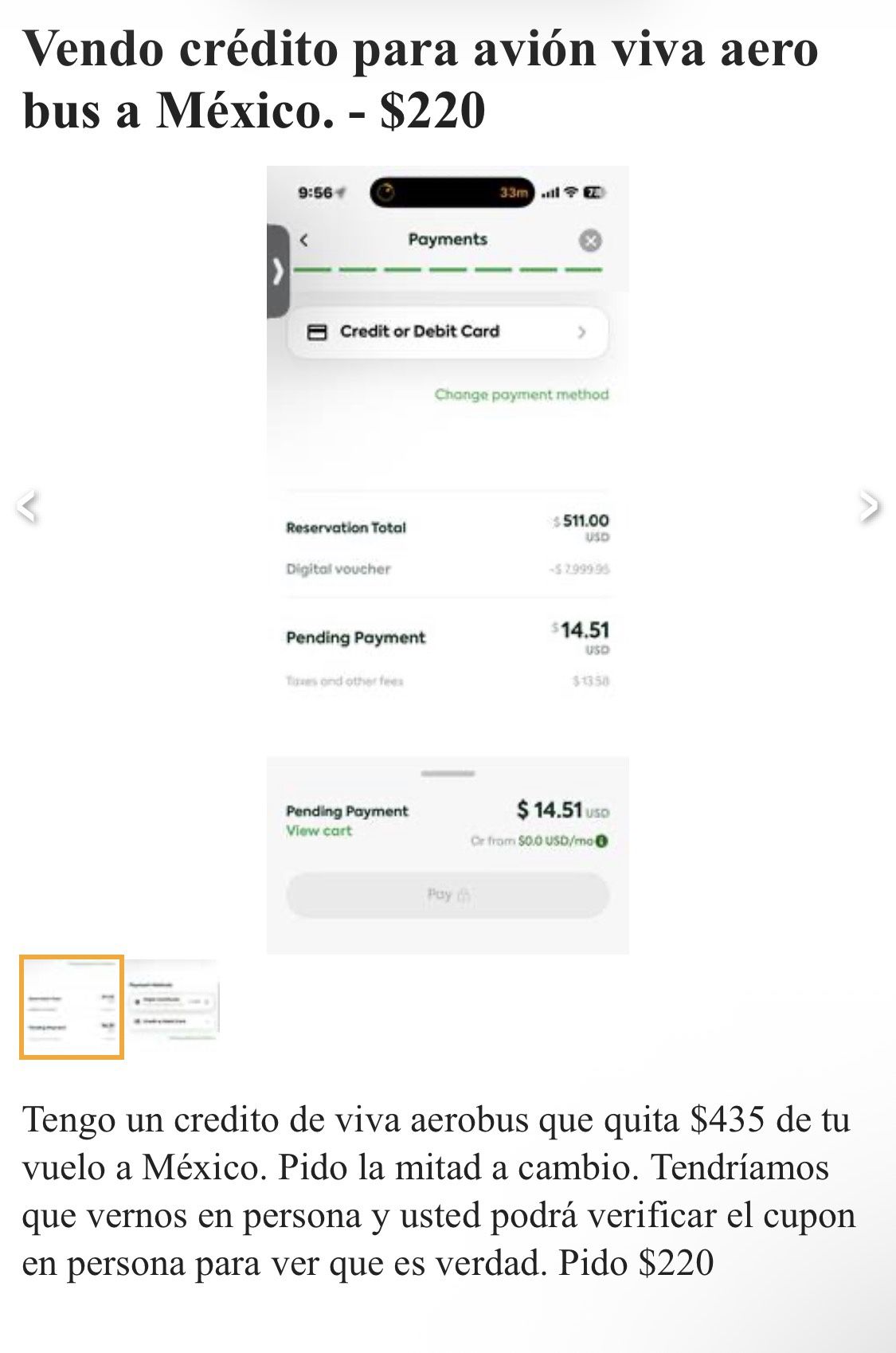 Credito Para Viva Aerobus Avión Mitad Descuento