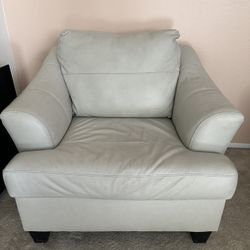 Luxury Genuine Leather Armchair - Excellent Condition