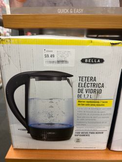 Bella Glass Electric Kettle, 1.7 L, Black