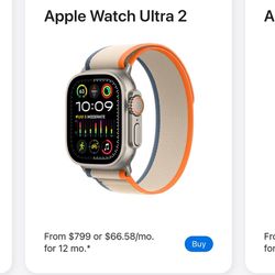 Apple Watch Series 2 Ultra Orange Band. 
